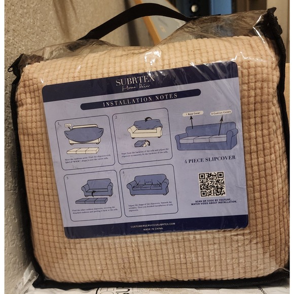 Subrtex couch slip cover fabric protector ( Large) camel - Picture 2 of 2